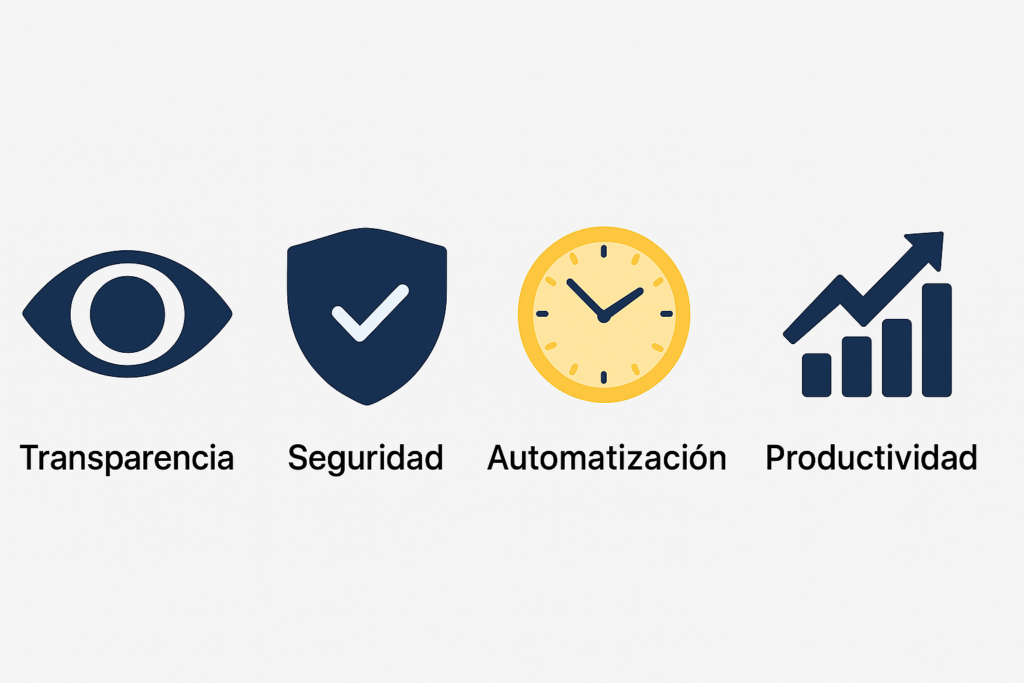 Beneficios clave del uso de blockchain