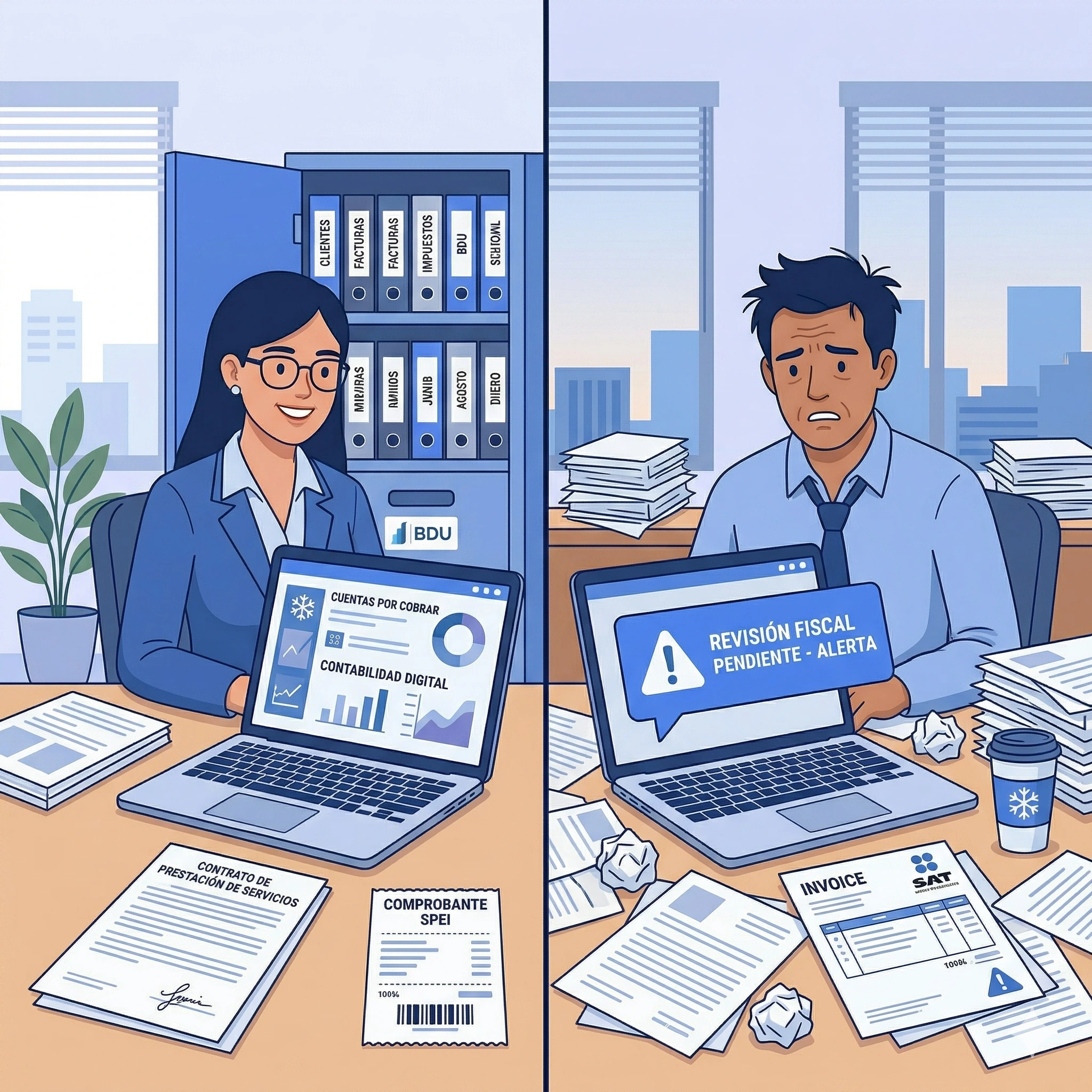 Comparativo de operaciones con materialidad vs sin materialidad fiscal ante el SAT