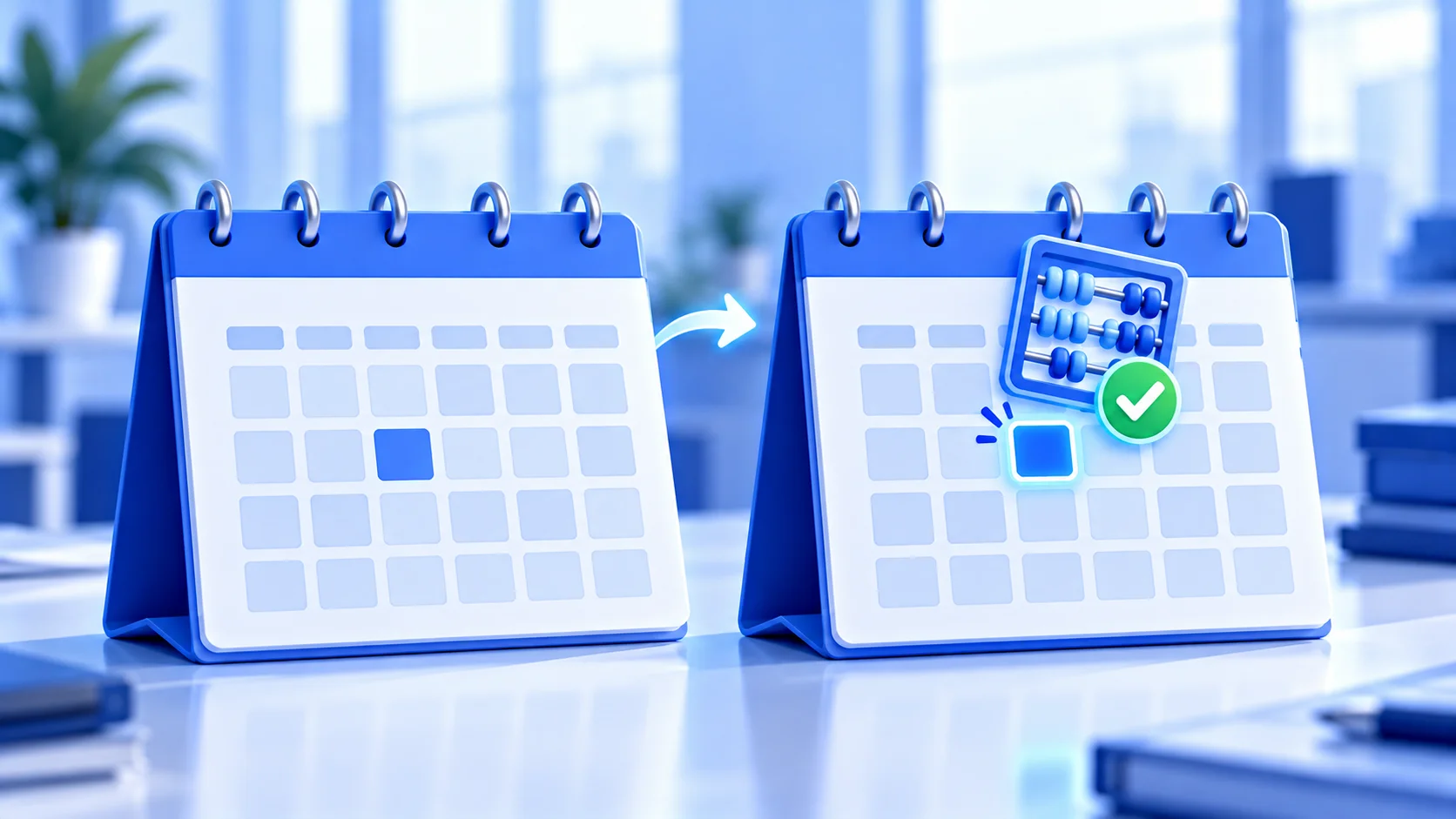 Dos calendarios comparados para distinguir una fecha calculada de una fecha escrita en el DOF